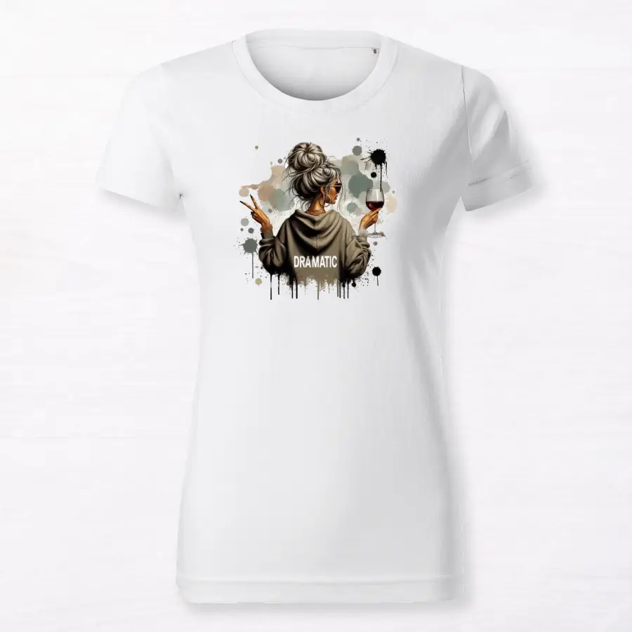 Biała koszulka T-Shirt Basic Dramatic